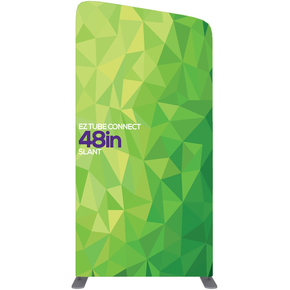 4 ft. EZ Tube® Connect Slanted Top  Left — Double Sided Graphic Only